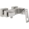 Grohe Eurocube rubinetto doccia esterno con miscelatore, 23145DC0, Eurocube supersteel [Rubinetteria Bagno > Rubinetteria Doccia]