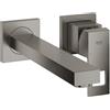 Grohe Eurocube rubinetto lavabo a parete, 23447AL0, Eurocube hard graphite spazzolato [Rubinetteria Bagno > Rubinetteria Lavabo]
