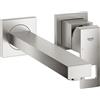 Grohe Eurocube rubinetto lavabo a parete, 23447DC0, Eurocube supersteel [Rubinetteria Bagno > Rubinetteria Lavabo]
