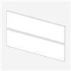 evineo ineo2 set frontale scomparto estraibile per mobile sottolavabo con 2 scomparti estraibili, BL001294, ineo2 bianco finitura a specchio [Mobili da Bagno > Ricambi per Mobili da Bagno]