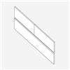 evineo ineo2 set frontale scomparto estraibile per mobile sottolavabo con 3 scomparti estraibili, BL001297, ineo2 bianco finitura a specchio [Mobili da Bagno > Ricambi per Mobili da Bagno]