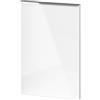 evineo ineo4 set frontale anta per mobile con maniglia a profilo La: 40 cm, 1 anta, battuta a sinistra, BL000283, ineo4 bianco finitura a specchio [Mobili da Bagno > Ricambi per Mobili da Bagno]