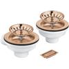 Grohe Universal set scarico con comando manuale, 40997DL0, Universal warm sunset spazzolato [Lavelli da Cucina > Accessori per Lavelli da Cucina]