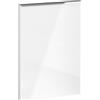 evineo ineo4 set frontale anta per mobile con maniglia a profilo La: 43 cm, 1 anta, battuta a destra, BL000301, ineo4 bianco finitura a specchio [Mobili da Bagno > Ricambi per Mobili da Bagno]