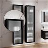 neoro n80 albus / fumo illuminazione ambiente superiore/inferiore L: 46,5 cm, per colonna, BL001214, n80 nero [Mobili da Bagno > Ricambi per Mobili da Bagno]