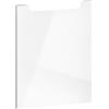 evineo ineo5 set frontale anta per mobile con maniglia incassata La: 49 cm, 1 anta, battuta a destra, BL000316, ineo5 bianco finitura a specchio [Mobili da Bagno > Ricambi per Mobili da Bagno]