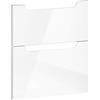 evineo ineo5 set frontale scomparto estraibile per mobile La: 53 cm con 2 scomparti estraibili, con maniglia incassata, BL000334, ineo5 bianco finitura a specchio [Mobili da Bagno > Ricambi per Mobili da Bagno]
