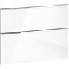 evineo ineo4 set frontale scomparto estraibile per mobile La: 78 cm con 2 scomparti estraibili, con maniglia a profilo, BL000435, ineo4 bianco finitura a specchio [Mobili da Bagno > Ricambi per Mobili da Bagno]