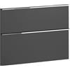 evineo ineo4 set frontale scomparto estraibile per mobile La: 78 cm con 2 scomparti estraibili, con maniglia a profilo, BL000436, ineo4 antracite opaco [Mobili da Bagno > Ricambi per Mobili da Bagno]