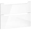 evineo ineo5 set frontale scomparto estraibile per mobile La: 78 cm con 2 scomparti estraibili, con maniglia incassata, BL000438, ineo5 bianco finitura a specchio [Mobili da Bagno > Ricambi per Mobili da Bagno]
