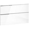 evineo ineo4 set frontale scomparto estraibile per mobile La: 93 cm con 2 scomparti estraibili, con maniglia a profilo, BL000481, ineo4 bianco finitura a specchio [Mobili da Bagno > Ricambi per Mobili da Bagno]