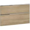 evineo ineo4 set frontale scomparto estraibile per mobile La: 93 cm con 2 scomparti estraibili, con maniglia a profilo, BL000483, ineo4 rovere [Mobili da Bagno > Ricambi per Mobili da Bagno]