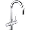 Grohe Red rubinetto da cucina per sistema di acqua calda e di filtraggio, orientabile, 30033000, Red cromo [Rubinetteria da Cucina > Rubinetti da Cucina con Trattamento dell'Acqua]