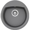 Schock Manhattan lavello da cucina, MANR100UGCR, R-100 U Manhattan croma [Lavelli da Cucina > per Base Sottolavello a partire da 45 cm]