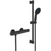Grohe Precision Start rubinetto doccia esterno con termostatico, 345972431, Precision Start; Grohtherm nero opaco [Rubinetteria Bagno > Rubinetteria Doccia]