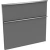 evineo ineo4 set frontale scomparto estraibile per mobile La: 83 cm, per sistema di estrazione Hettich, con 2 scomparti estraibili, per maniglie a profilo, BL000887, ineo4 antracite opaco [Mobili da Bagno > Ricambi per Mobili da Bagno]
