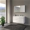 Keuco Paris mobile con lavabo doppio, con armadietto a specchio, 111503960007, Paris [Mobili da Bagno > Set Mobili da Bagno]
