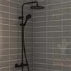 hansgrohe LivaFine colonna doccia con termostatico, 26076670, LivaFine nero opaco [Rubinetteria Bagno > Colonne Doccia]