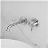 neoro F miscelatore lavabo in acciaio inox, incasso a parete,, BN0702FBS, F acciaio inox spazzolato [Rubinetteria Bagno > Rubinetteria Lavabo]