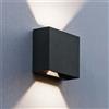 Lutec Gemini Beams lampada a parete, LED, rettangolare, 5104005118, Gemini Beams [Lampade per Esterni > Lampade a Parete]