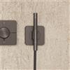 AXOR Citterio C set doccia con presa d'acqua e supporto, 2 tipi di getto, 49626340, Citterio C nero cromato spazzolato [Rubinetteria Bagno > Set Doccia]
