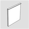 evineo ineo4 sportello di ricambio per mobile 48 cm, battuta a destra, per manico maniglia, BL001322BM, ineo4 nero opaco [Mobili da Bagno > Ricambi per Mobili da Bagno]