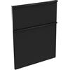 evineo ineo4 frontale scomparto estraibile per mobile 60 cm, per sistema di estrazione Hettich, con 2 scomparti estraibili, per maniglie a profilo, BL001323BM, ineo4 nero opaco [Mobili da Bagno > Ricambi per Mobili da Bagno]