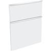evineo ineo4 frontale scomparto estraibile per mobile 60 cm, per sistema di estrazione Hettich, con 2 scomparti estraibili, per maniglie a profilo, BL001323WM, ineo4 bianco opaco [Mobili da Bagno > Ricambi per Mobili da Bagno]