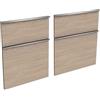 evineo ineo4 frontale scomparto estraibile per mobile 120 cm, per sistema di estrazione Hettich, con 4 scomparti estraibili, per maniglie a profilo, BL001324OA, ineo4 rovere [Mobili da Bagno > Ricambi per Mobili da Bagno]