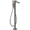 AXOR Citterio C rubinetto vasca a pavimento Cubic cut miscelatore monocomando, 49441340, Cubic cut Citterio C nero cromato spazzolato [Rubinetteria Bagno > Rubinetteria Vasca]