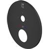 Mariner Eden coaxial ricambio copertura per termostatico rotondo per 3 uscite, RIC0015T3C-NO, Eden coaxial nero opaco [Rubinetteria Bagno > Ricambi Rubinetteria Bagno]