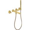 AXOR Citterio C rubinetto vasca da incasso Cubic cut miscelatore a due comandi, 49481950, Cubic cut Citterio C ottone spazzolato [Rubinetteria Bagno > Rubinetteria Vasca]
