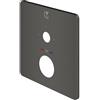Mariner Eden coaxial ricambio copertura per termostatico squadrato per 3 uscite, RIC0015Q3C-GM, Eden coaxial antracite spazzolato [Rubinetteria Bagno > Ricambi Rubinetteria Bagno]