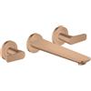AXOR Citterio C rubinetto vasca da incasso Cubic cut miscelatore a due comandi, 49483310, Cubic cut Citterio C oro rosso spazzolato [Rubinetteria Bagno > Rubinetteria Vasca]