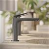 AXOR Citterio C rubinetto lavabo Cubic cut CoolStart, 49041340, Cubic cut Citterio C nero cromato spazzolato [Rubinetteria Bagno > Rubinetteria Lavabo]
