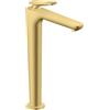 AXOR Citterio C rubinetto lavabo rialzato Cubic cut CoolStart, 49051950, Cubic cut Citterio C ottone spazzolato [Rubinetteria Bagno > Rubinetteria Lavabo]