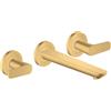 AXOR Citterio C rubinetto lavabo a parete Cubic cut, 49071250, Cubic cut Citterio C oro spazzolato [Rubinetteria Bagno > Rubinetteria Lavabo]