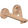 AXOR Citterio C rubinetto lavabo a parete Cubic cut, 49111310, Cubic cut Citterio C oro rosso spazzolato [Rubinetteria Bagno > Rubinetteria Lavabo]