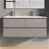 evineo ineo2 mobile La: 120 cm, 3 scomparti estraibili, con maniglia incassata, per evineo ineo2 lavabo doppio,, BE0703FM, ineo2 [Mobili da Bagno > Mobili Lavabo]