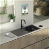 Schock Tia lavello da cucina, TIAD100LASIL, D-100L A Tia silverstone [Lavelli da Cucina > per Base Sottolavello a partire da 60 cm]