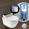 Geberit AquaClean Tuma Comfort SET completo smart WC con elemento incasso neeos,, 146290SJ1+16601CR#SET, Comfort AquaClean Tuma bianco/nero [WC > Smart WC con Elementi Incasso]