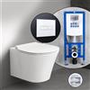 Ideal Standard Connect Air set completo WC sospeso con elemento incasso neeos,, E005401+16601WH#SET, Connect Air bianco [WC > WC con Elementi Incasso]
