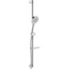 Hansa Viva set doccia con asta saliscendi e mensola, 3 tipi di getto, 44150330, Viva cromo [Rubinetteria Bagno > Set Doccia]