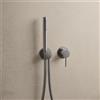 Herzbach MODUL7 rubinetto doccia da incasso con miscelatore, 70.701002.1.40, MODUL7 black steel [Rubinetteria Bagno > Rubinetteria Doccia]