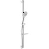 Hansa Viva set doccia con asta saliscendi e mensola, 3 tipi di getto, 441503300009, Viva cromo [Rubinetteria Bagno > Set Doccia]