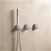 Herzbach MODUL7 PUSH sistema doccia da incasso con termostatico, 70.701003.1.09, MODUL7 PUSH; MODUL7 acciaio inox spazzolato [Rubinetteria Bagno > Rubinetteria Doccia]