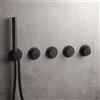 Herzbach MODUL7 PUSH sistema doccia da incasso con termostatico, 70.703003.1.12, MODUL7 PUSH; MODUL7 nero opaco [Rubinetteria Bagno > Rubinetteria Doccia]