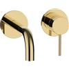 Herzbach MODUL7 rubinetto lavabo, installazione a parete, 70.701602.1.03, MODUL7 oro [Rubinetteria Bagno > Rubinetteria Lavabo]