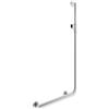 Hewi System 900 asta saliscendi, con maniglia di sostegno, 900.33M203XA, System 900 acciaio inox spazzolato [Rubinetteria Bagno > Doccette / Supporti]