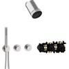 Herzbach MODUL7 sistema doccia da incasso con termostatico, 70.702721.1.09, MODUL7 acciaio inox spazzolato [Rubinetteria Bagno > Sistemi Doccia da Incasso]